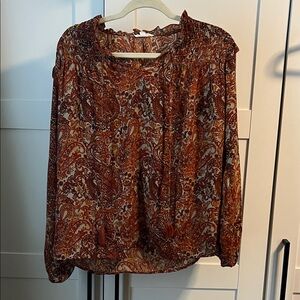 Grand & Greene Burnt Orange Paisley Blouse
